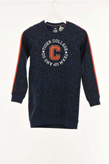 Rochie noua WE cu broderii aplicate si insertii de fire stralucitoare, fete