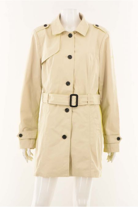 Trenci Street One cu guler mediu si logo inscriptionat, dama 