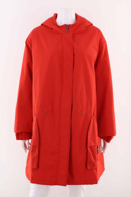 Geaca Ulla Popken model impermeabil cu buzunare aplicate, dama