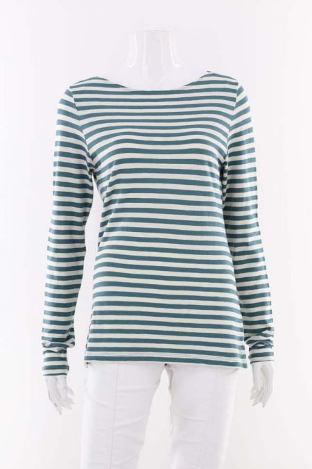 Bluza Marc O'Polo model in dungi cu decolteu tip barcuta, dama