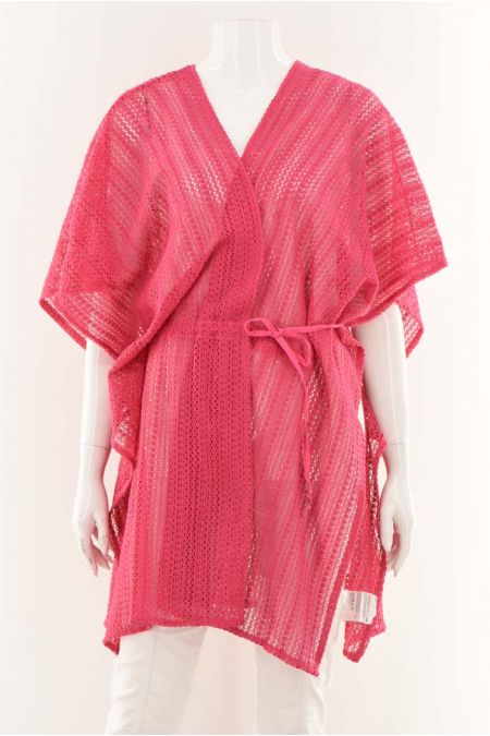 Cardigan subtire C&A model cromatic cu aspect de plasa perforata, dama 