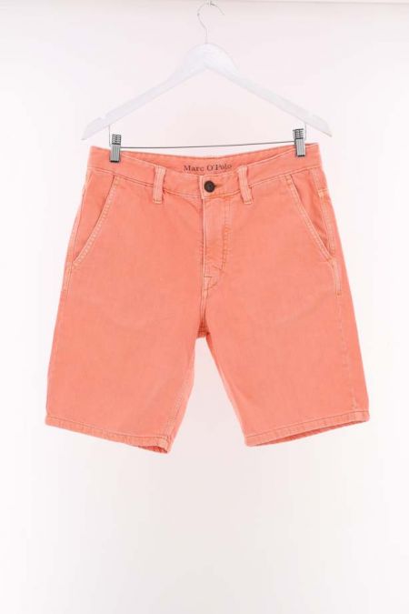 Pantaloni scurti Marc O'Polo model cromatic cu aspect prespalat, barbati 