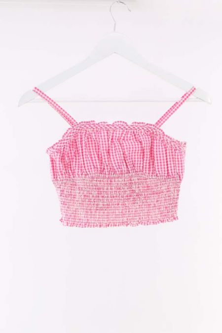 Maiou Zara cu terminatie elastica valurita si bretele subtiri, fete