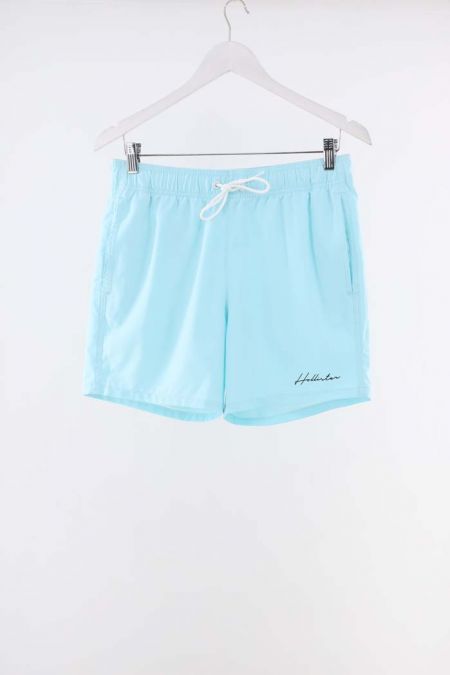 Short baie Hollistercu talie monocromatic si talie cu snur, barbati