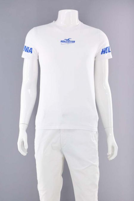 Tricou Hollister cu imprimeu logo evidentiat pe maneci, barbati