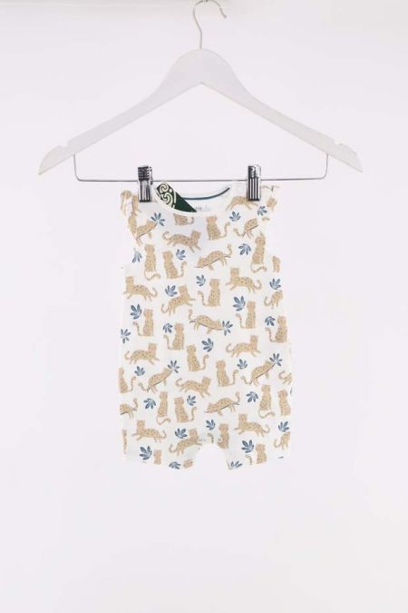 Salopeta C&A cu umeri valuriti si inchidere cu capse, fete