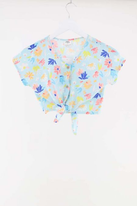 Top Zara cu imprimeu floral, fete