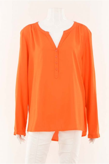 Camasa Street One cu decolteu tip tunica si maneci pliabile, dama 