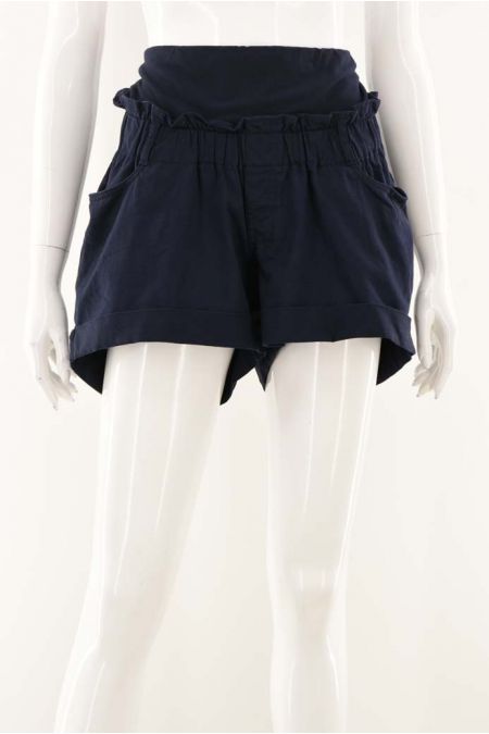 Pantaloni scurti H&M Mama cu talie elastica si valurita, dama 