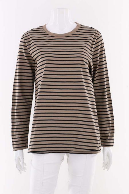 Bluza H&M model cu imprimeu in dungi si guler mediu, dama 