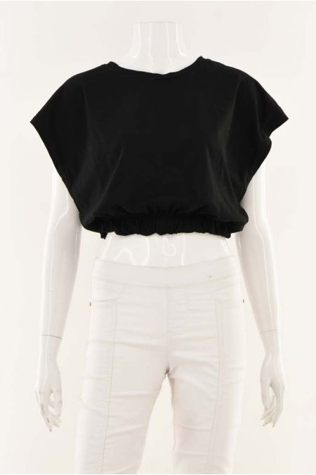 Tricou Zara model cu terminatie elastica si croiala lejera, dama 