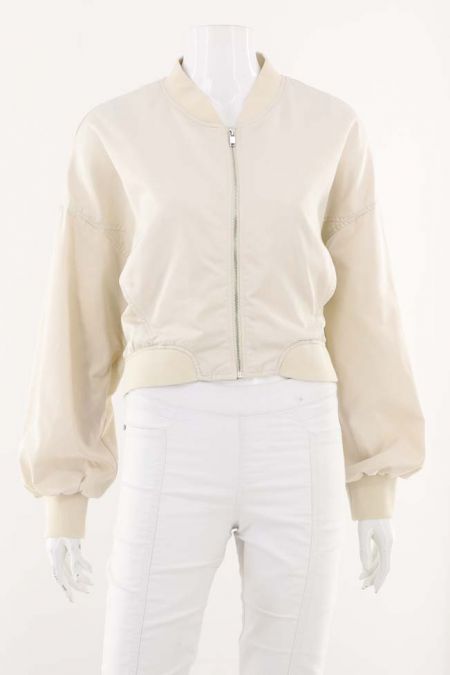 Jacheta  Zara scurta  cu elastic si  buzunare ascunse , dama