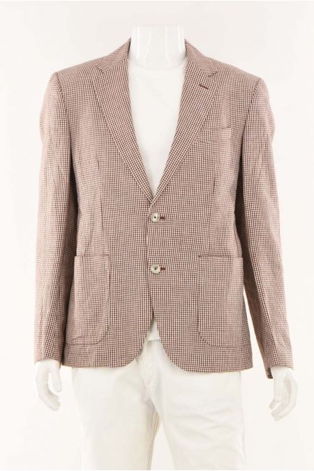 Sacou Zara cu model pepit si buzunare patrate, barbati 