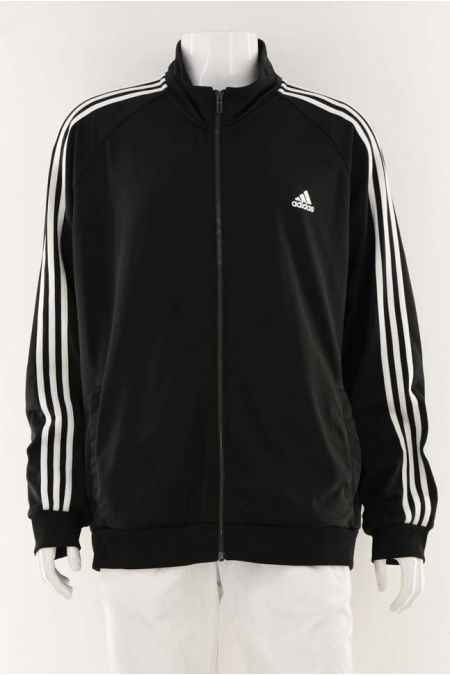 Hanorac cu dungi specifice Adidas si buzunare laterale, barbati