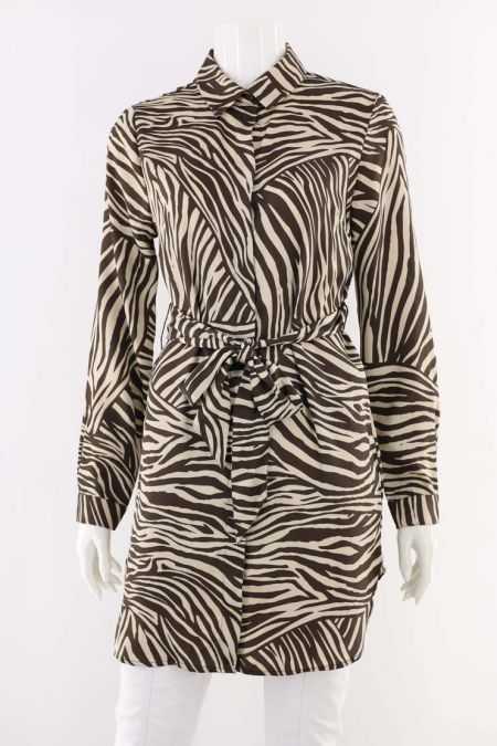 Rochie tip camasa H&M model lejer cu nasturi ascunse, dama 