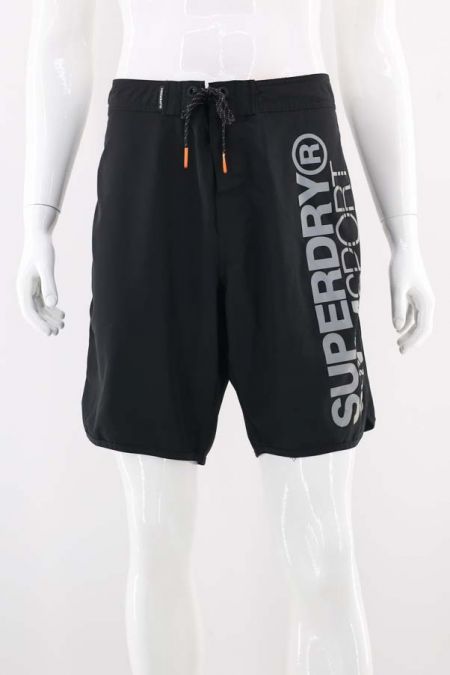 Pantaloni scurti Superdry cu inscriptii reflectorizante, barbati