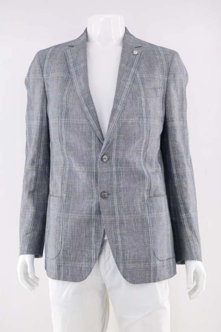 Sacou S. Oliver model clasic si imprimeu in carouri, barbati