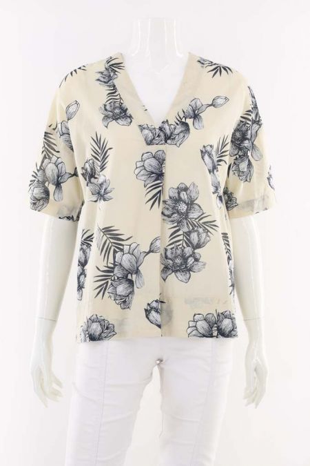 Camasa Marc O'Polo model cu guler tip tunica si croiala supradimensionata, dama