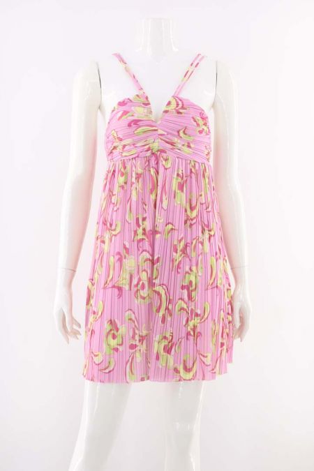 Rochie Zara model plisat semitransparent cu imprimeu floral, dama