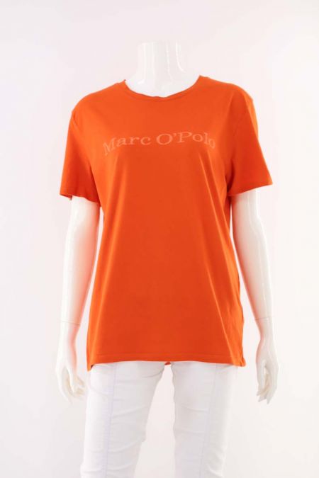 Tricou Marc O'Polo model Regular Fit si logo inscriptionat, dama