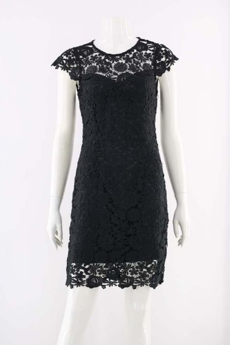 Rochie Guess din dantela si decupaj in spate, dama