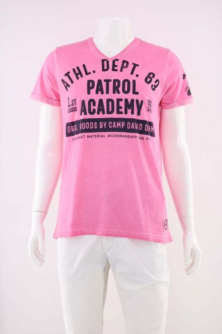 Tricou Camp David model cu inscriptii, barbati