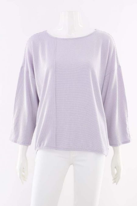 Bluza Tom Tailor cu imprimeu cu dungi si guler rotund, dama