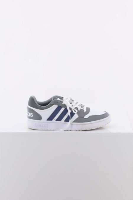 Sneakers Adidas  alb cu dungi, barbati