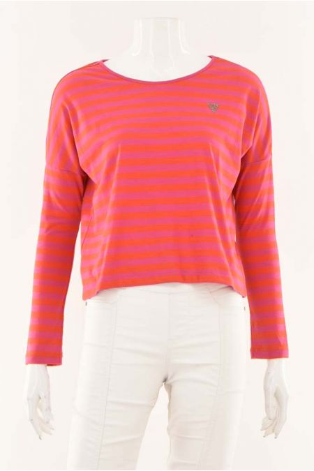 Bluza Guess cu maneci cazute si strasuri aplicate, dama