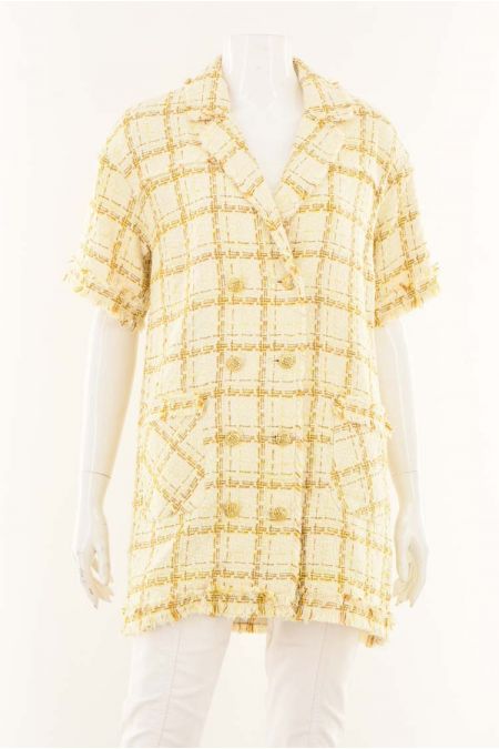 Sacou Zara Model texturat cu nasturi decorativi, dama 