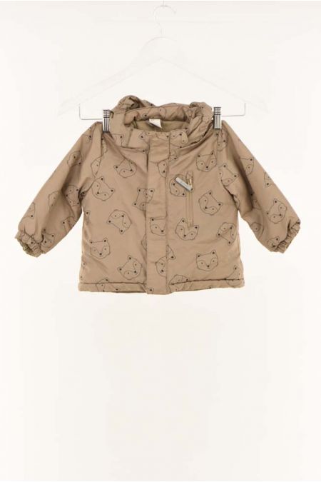 Geaca H&M cu imprimeu grafic si interior flausat, copii