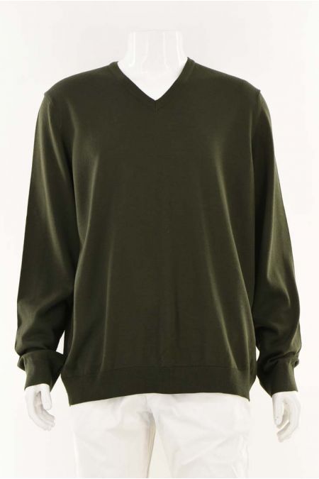 Pulover Maerz model cromatic cu decolteu in V, barbati 