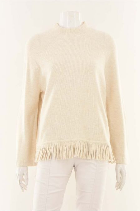 Bluza Gerry Weber model texturat cu terminatii franjurate, dama