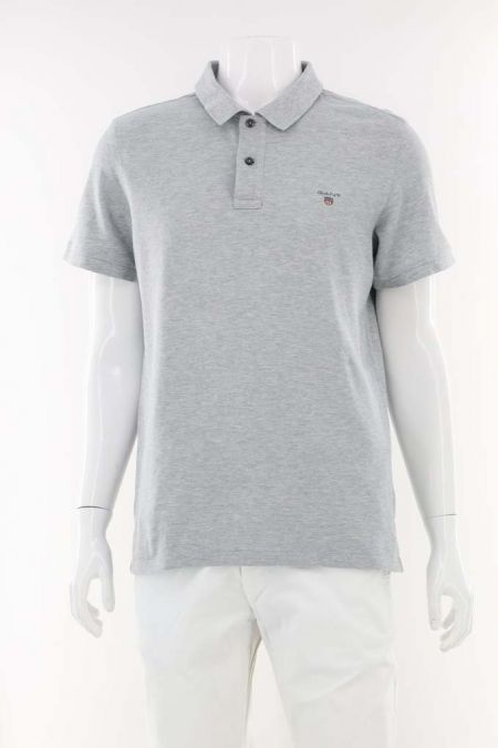 Tricou Gant monocromatic cu guler ascutit, barbati