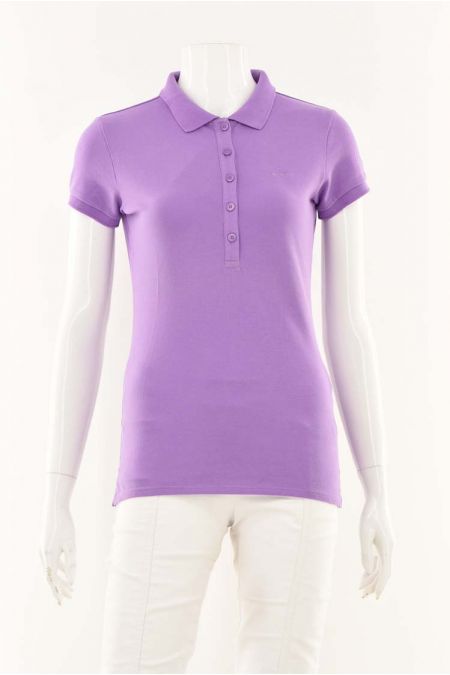 Tricou Marc O'Polo model monocromatic cu guler ascutit la baza gatului, dama