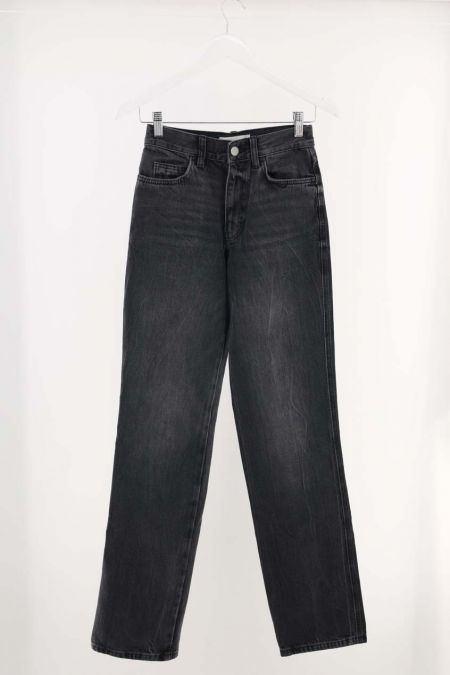 Blugi Zara model cu aspect prespalat si terminatii evazate, dama 