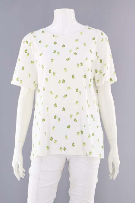 Tricou Tom Tailor din bumbac organic cu imprimeu minimalist, dama 