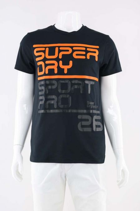 Tricou SuperDry model cromatic cu imprimeu cauciucat, barbati 