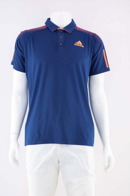 Tricou Adidas model cu logo imprimat si guler tip polo, barbati 