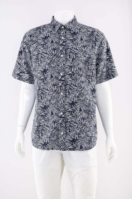 Camasa Gant din bumbac cu imprimeu frunze, barbati