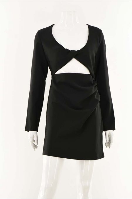 Rochie noua Zara cu decupaj si talie drapata, dama