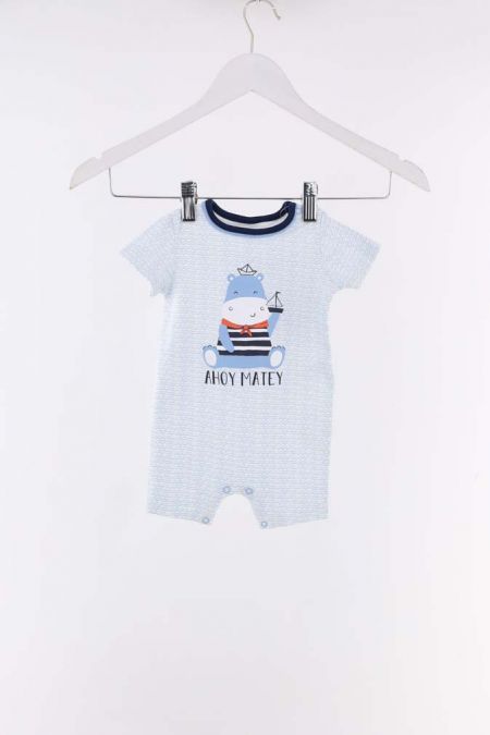 Body C&A imprimeu  grafic si inchidere cu capse, baieti