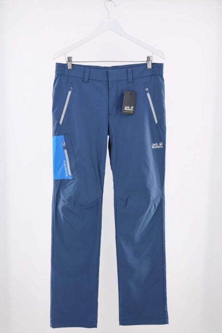 Pantaloni de drumetie Jack Wolfskin model cu inchidere cu fermoar si capse, barbati