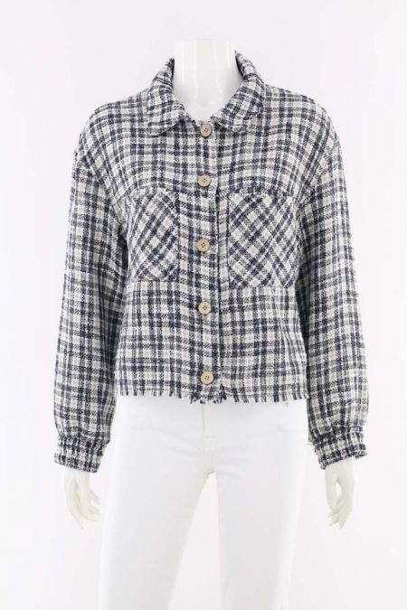 Jacheta Zara din material tesut, dama 