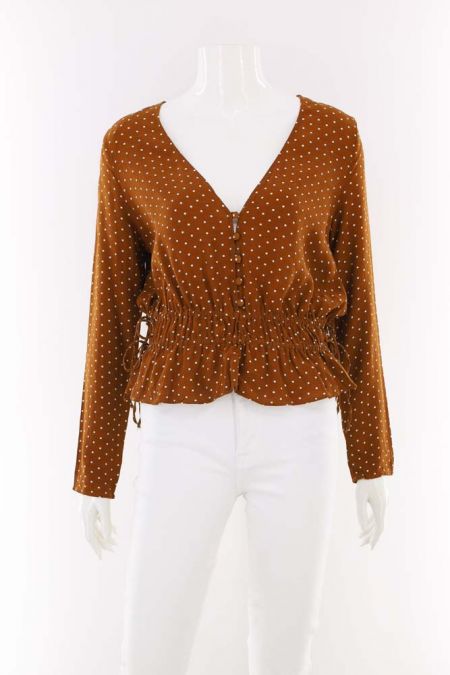 Bluza H&M cu buline si talie elastica, dama